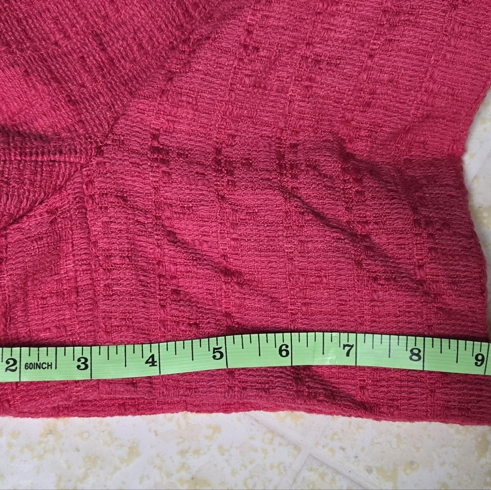 Royalty by Maluma hot pink Cropped Tweed short sleeve Blazer XXXL - Picture 7 of 7